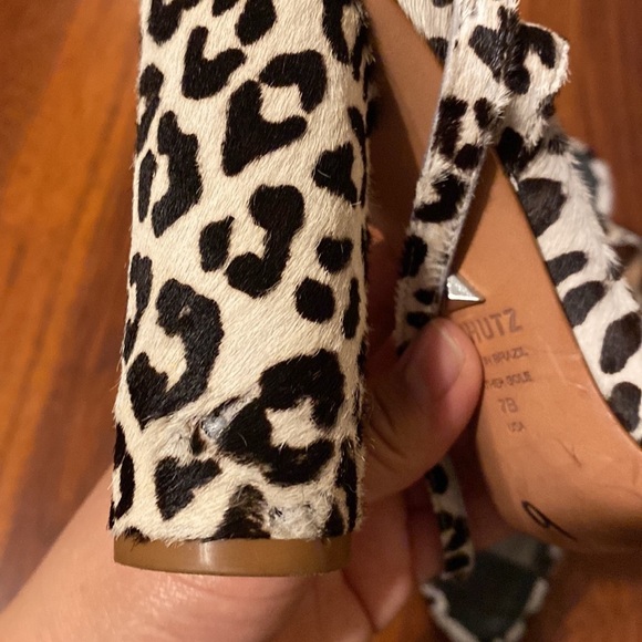Schutz Elenita Calf Hair Heels - Picture 9 of 11